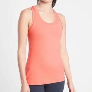 ATHLETA NITRO TRAIN TANK TOP, SMALL (XS), PEACH/ORANGE (ISLAND CORAL)